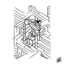 N With R tattoo design idea