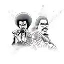 boondocks and black dynamite  tattoo design idea