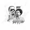 boondocks and black dynamite  tattoo design idea