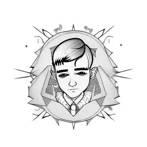 lil peep tattoo design idea