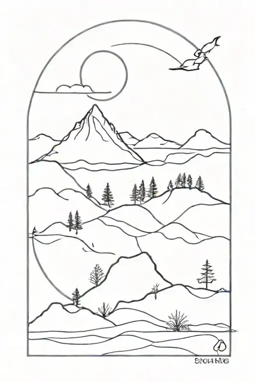 solitude tattoo design idea