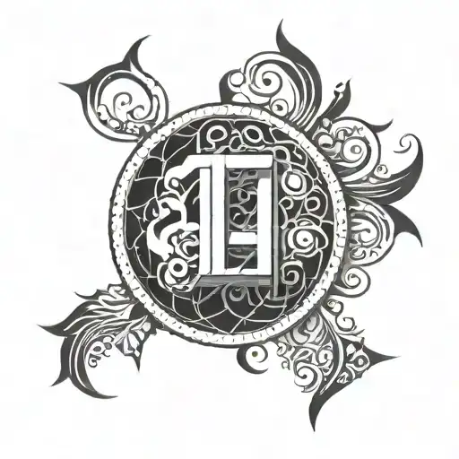 Abstract representation of the client's favorite number 1111  tattoo design idea