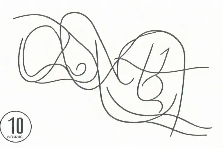 client's favorite number 1111 tattoo design idea