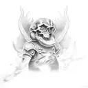 name Raphael tattoo design idea