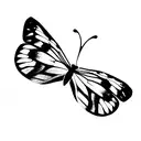 a butterfly with Jungkook written in it tattoo design idea