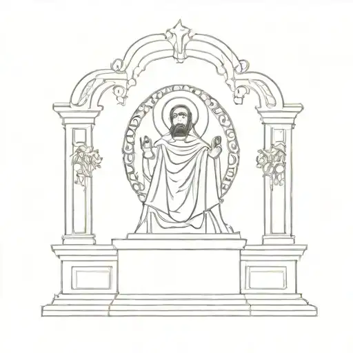 saint joesphs altar at saint peters bascilia  tattoo design idea