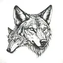 three wolf chest tattoo tattoo design idea