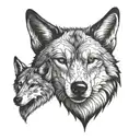 three wolf chest tattoo tattoo design idea