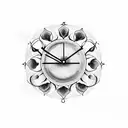 clock with roses, 2007 and blessed tattoo design idea