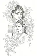 My name is Purnima and my mothers name is meena father’s name is harsh husband is karan sister anjali and brother Dhruv. tattoo design idea