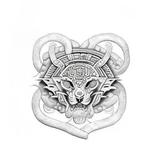 mayan calendar tattoo design idea