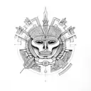 mayan tattoo design idea
