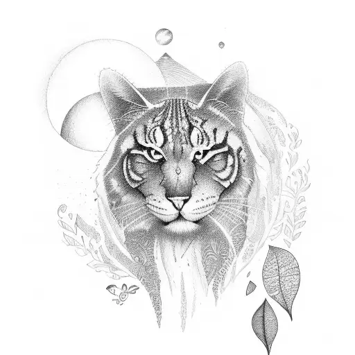 inspired by living in nature and having a peacful life with joy tattoo design idea