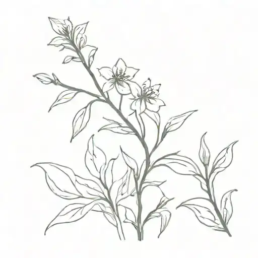 Billie Eilish "wildflowers" tattoo design idea