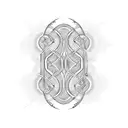 Incorporate rhythmic patterns into a heartbeat design tattoo design idea