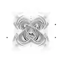 Incorporate rhythmic patterns into a heartbeat design tattoo design idea