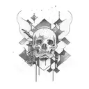 Tatouage sacré coeur chardon épine ronce poitrine humaine tattoo design idea