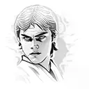 anakin skywalker from revenge of the sith on mustafar tattoo design idea