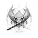 Excalibur  tattoo design idea