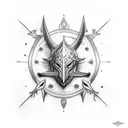 Excalibur  tattoo design idea