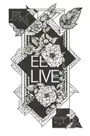 remember to live because you remember to die quote tattoo design idea