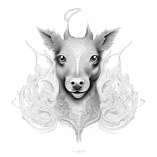 Kelpie tattoo design idea