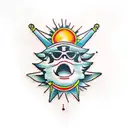 sunshine tattoo design idea