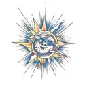 sunshine tattoo design idea