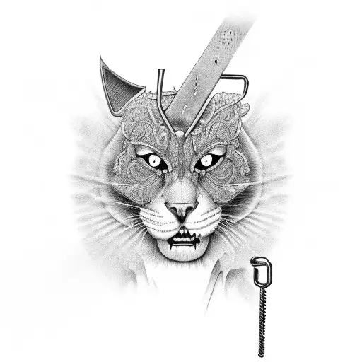 zipper tattoo design idea