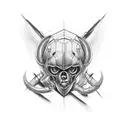 zipper tattoo design idea