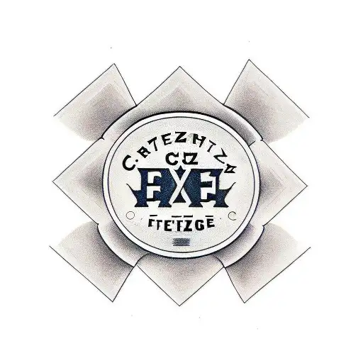 cruz con fecha tattoo design idea