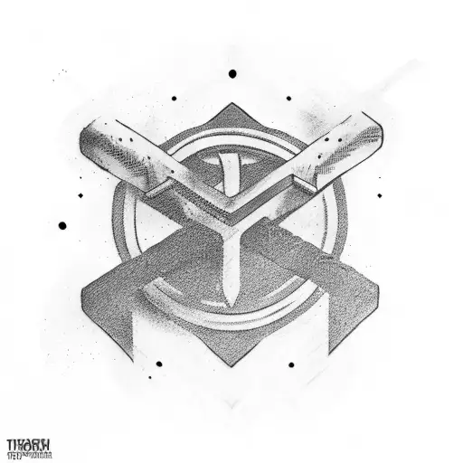 Thor's Hammer tattoo design idea