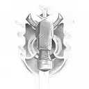 Thor's Hammer tattoo design idea