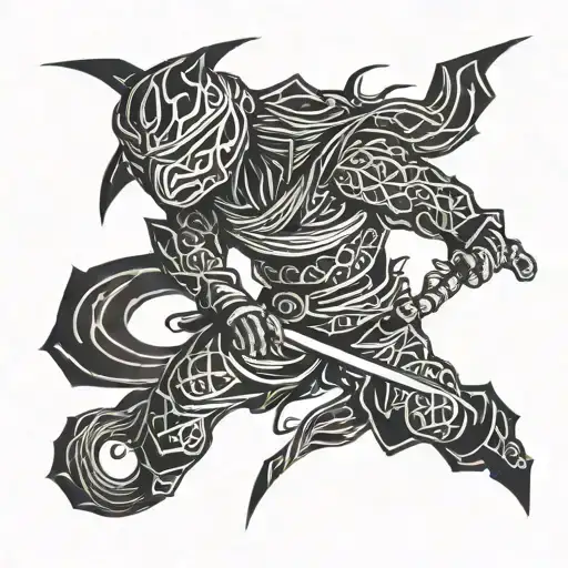 ninja sleeve tattoo tattoo design idea