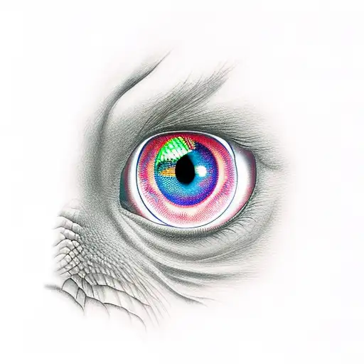 dragon eyes  tattoo design idea