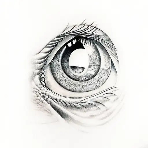 dragon eyes  tattoo design idea