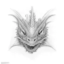 dragon eyes  tattoo design idea