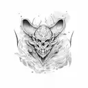 Um corvo  tattoo design idea