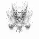 Um corvo  tattoo design idea