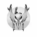 Crane tattoo design idea