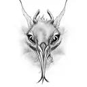 Crane tattoo design idea