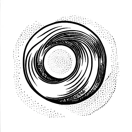 Ocean Wave sun beach surf tattoo design idea