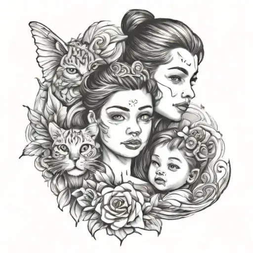 soon niece daughter nephew tattoo design idea