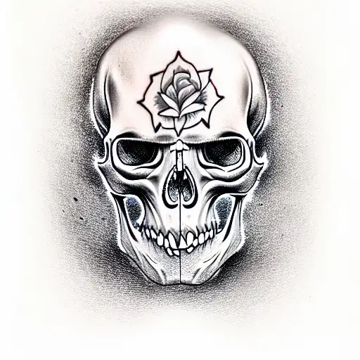 skull tattoo design idea