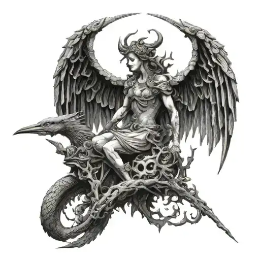 gustave dore illustration tattoo design idea
