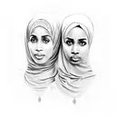 Canadian-born Somali black African. Muslim and wear the hijab.henna. I speak a mixture of English and Somali. muslim tattoo design idea