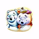 Pooh and piglet carrying a chocolate bar  tattoo design idea