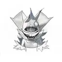 gengar vs lucario tattoo design idea