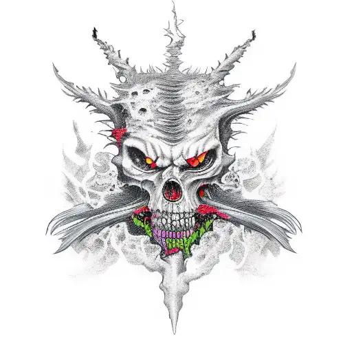 7 deadly sins wrath tattoo design idea