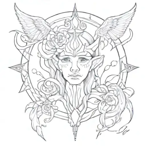 CJ tattoo design idea